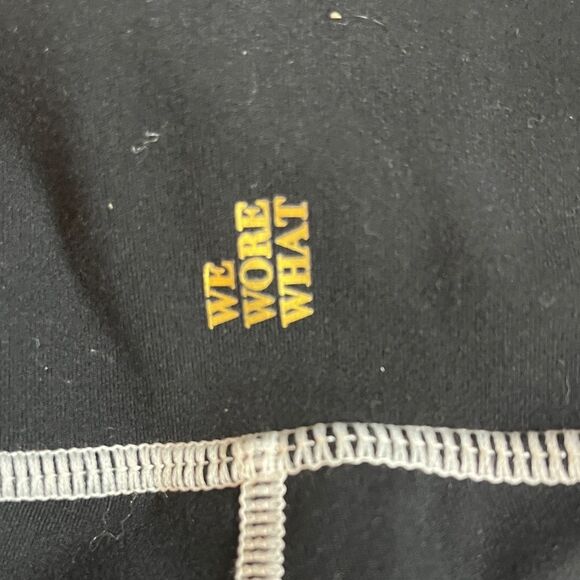 WeWoreWhat Black Leggings with White Accents - Picture 6 of 6